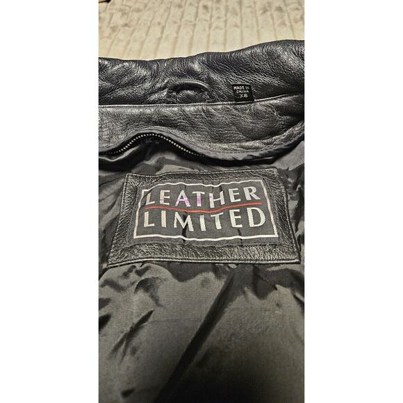 vintage Leather Bomber Jacket Black Previously Owned By Ohio Guitarist‎ Musician - Picture 10 of 16